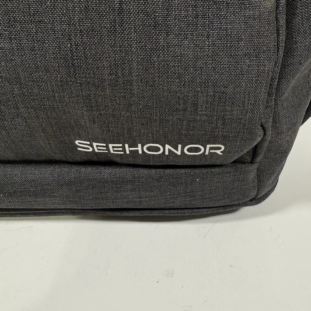 SEEHONOR Insulated Cooler Backpack Large Gray Neon Green Hiking Picnic